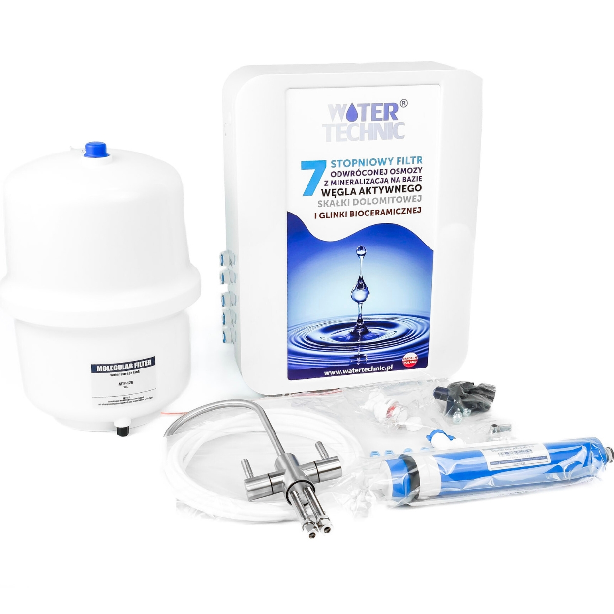 7-STOPNIOWY FILTR ODWRÓCONEJ OSMOZY Z MINERALIZACJĄ WATER TECHNIC